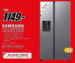 MediaMarkt Samsung 5-serie RS65DG54R359 Amerikaanse koelkast aanbieding