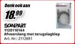 MediaMarkt Scanpart Afvoerslang met terugslagklep aanbieding