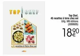 Cora Top chef 45 recettes à faire chez soi aanbieding