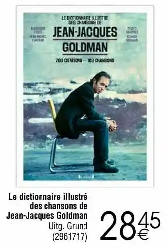 Cora Le dictionnaire illustré des chansons de jean-jacques goldman aanbieding