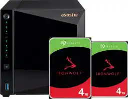 Coolblue ASUSTOR AS3304T v2 + Seagate IronWolf 8 To (2 x 4 To) aanbieding
