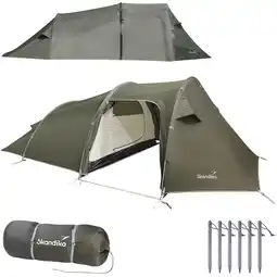 Decathlon Tunneltent voor trekking Oteren - 3 personen - Ultralicht - Snel op te zetten aanbieding
