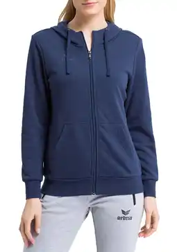 Decathlon Dameshoodie met rits Erima Basic aanbieding