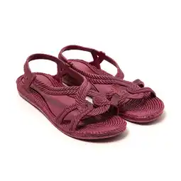 Decathlon Strand sandalen voor dames Brasileras Bordeau met rubberen zool aanbieding