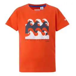 Decathlon Kinderen/Kinderen Bosley VIII Golven TShirt (Mandarijn Tango) aanbieding