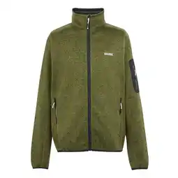 Decathlon Heren Newhill Marl Full Zip Fleecejack (Nefrietgroen) aanbieding