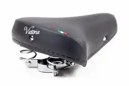 Decathlon Victoria fietszadel met chromen veren aanbieding