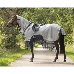 Decathlon Paardenvliegendeken met franjes QHP aanbieding