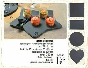 Cora Schotel uit leisteen aanbieding