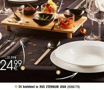 Cora 24 bestekset in RVS ETERNUM DIVA aanbieding