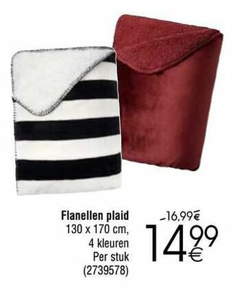 Cora Flanellen plaid aanbieding