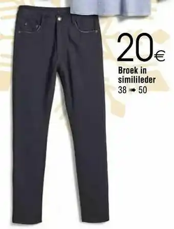 Cora Broek in similileder aanbieding