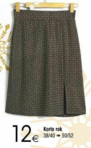 Cora Korte rok aanbieding