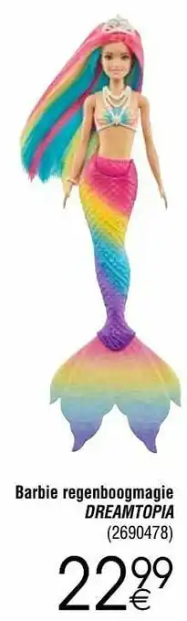Cora Barbie regenboogmagie dreamtopia aanbieding