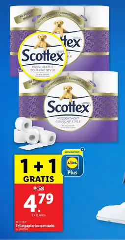 Lidl Scottex toiletpapier kussenzacht aanbieding