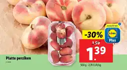 Lidl Platte perziken aanbieding