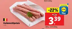 Lidl Varkenschipolata aanbieding