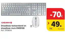 Carrefour Draadloos toetsenbord en draadloze muis DW9100 aanbieding