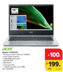Carrefour Aspire 1 A114-33 aanbieding
