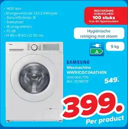 Carrefour Wasmachine WW91CGC04ATHEN aanbieding