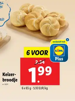 Lidl Keizer broodje aanbieding