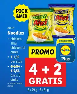 Lidl Aiki noodles aanbieding