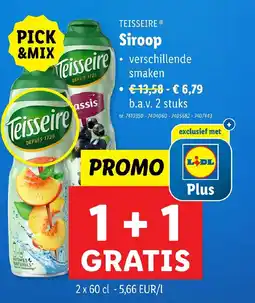 Lidl Teisseire siroop aanbieding