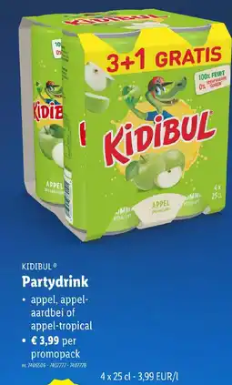 Lidl Kidibul partydrink aanbieding