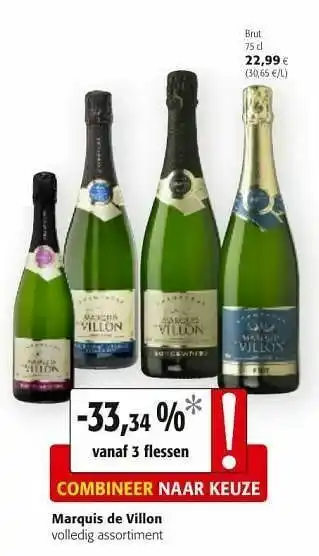 Colruyt Marquis de villon brut aanbieding