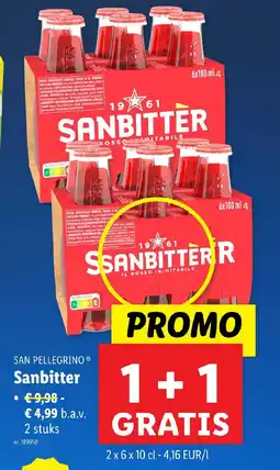 Lidl San pellegrino sanbitter aanbieding