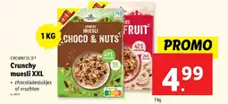 Lidl Crownfield Crunchy muesli XXL aanbieding