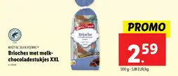 Lidl Maître jean pierre brioches met melk- chocoladestukjes XXL aanbieding
