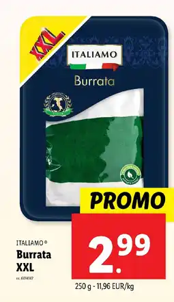 Lidl Italiamo Burrata XXL aanbieding
