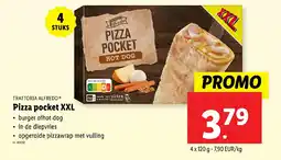 Lidl Trattoria alfredo Pizza pocket XXL aanbieding