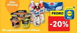 Lidl Alle yoghurtproducten van Milbona aanbieding