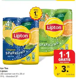 Carrefour Ice Tea Lipton aanbieding