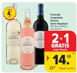 Carrefour Frankrijk Languedoc Prieuré Saint Hippolyte aanbieding