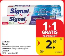 Carrefour Gamma Signal aanbieding