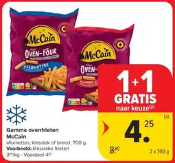 Carrefour Gamma ovenfrieten McCain aanbieding