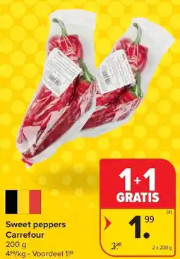 Carrefour Sweet peppers Carrefour aanbieding
