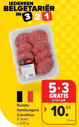 Carrefour Rundshamburgers Carrefour aanbieding