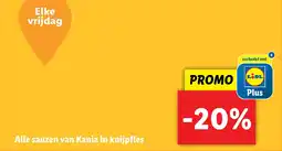 Lidl Alle sauzen van Kania in knijpfles aanbieding