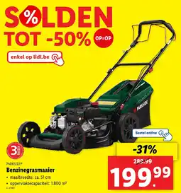 Lidl Parkside Benzinegrasmaaier aanbieding