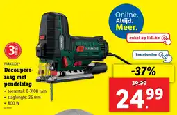 Lidl Parkside Decoupeerzaag met pendelslag aanbieding