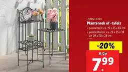 Lidl Livarno Home Plantenrek of tafels aanbieding