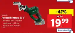 Lidl Parkside Accutakkenzaag, 20 V aanbieding