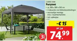 Lidl Livarno Home Partytent aanbieding
