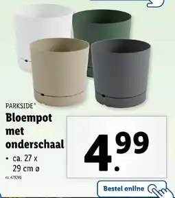 Lidl Parkside Bloempot met onderschaal aanbieding