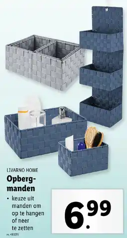 Lidl Livarno Home Opbergmanden aanbieding