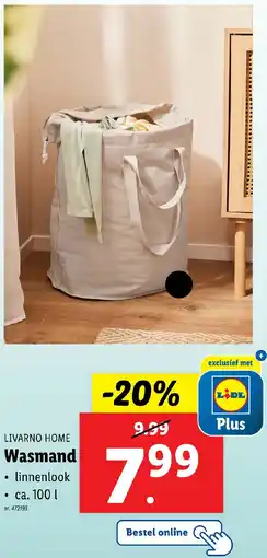 Lidl Livarno Home Wasmand aanbieding